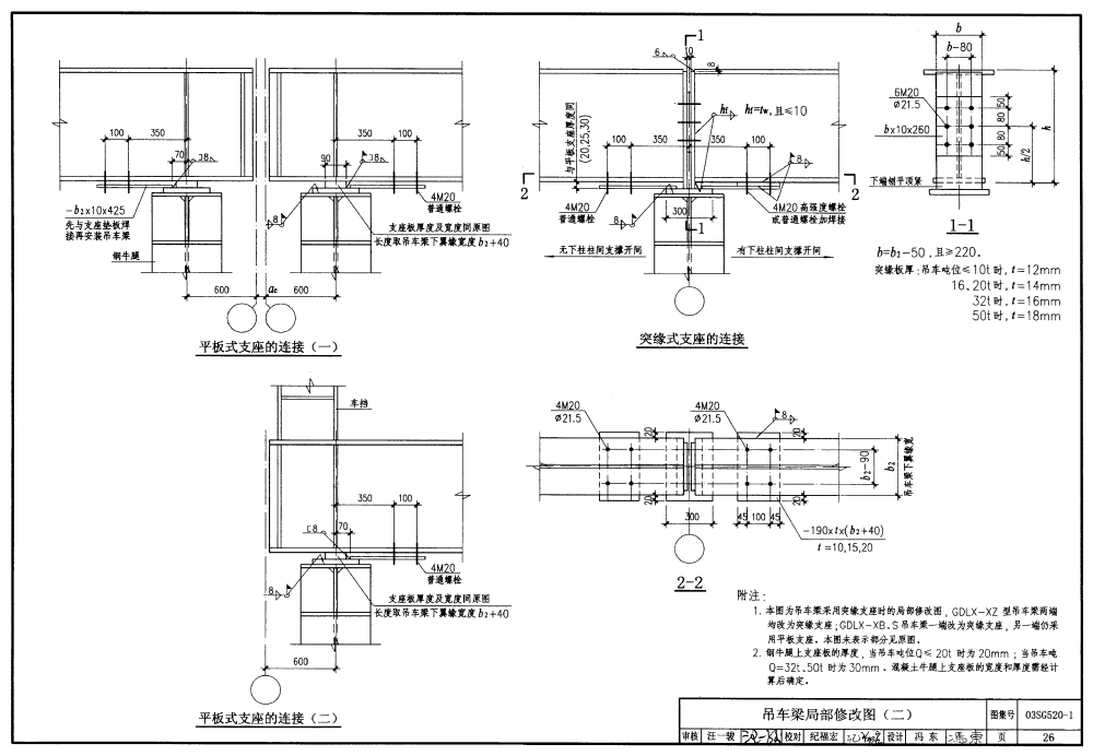 03sg520-1:钢吊车梁(中轻级工作制q235钢)