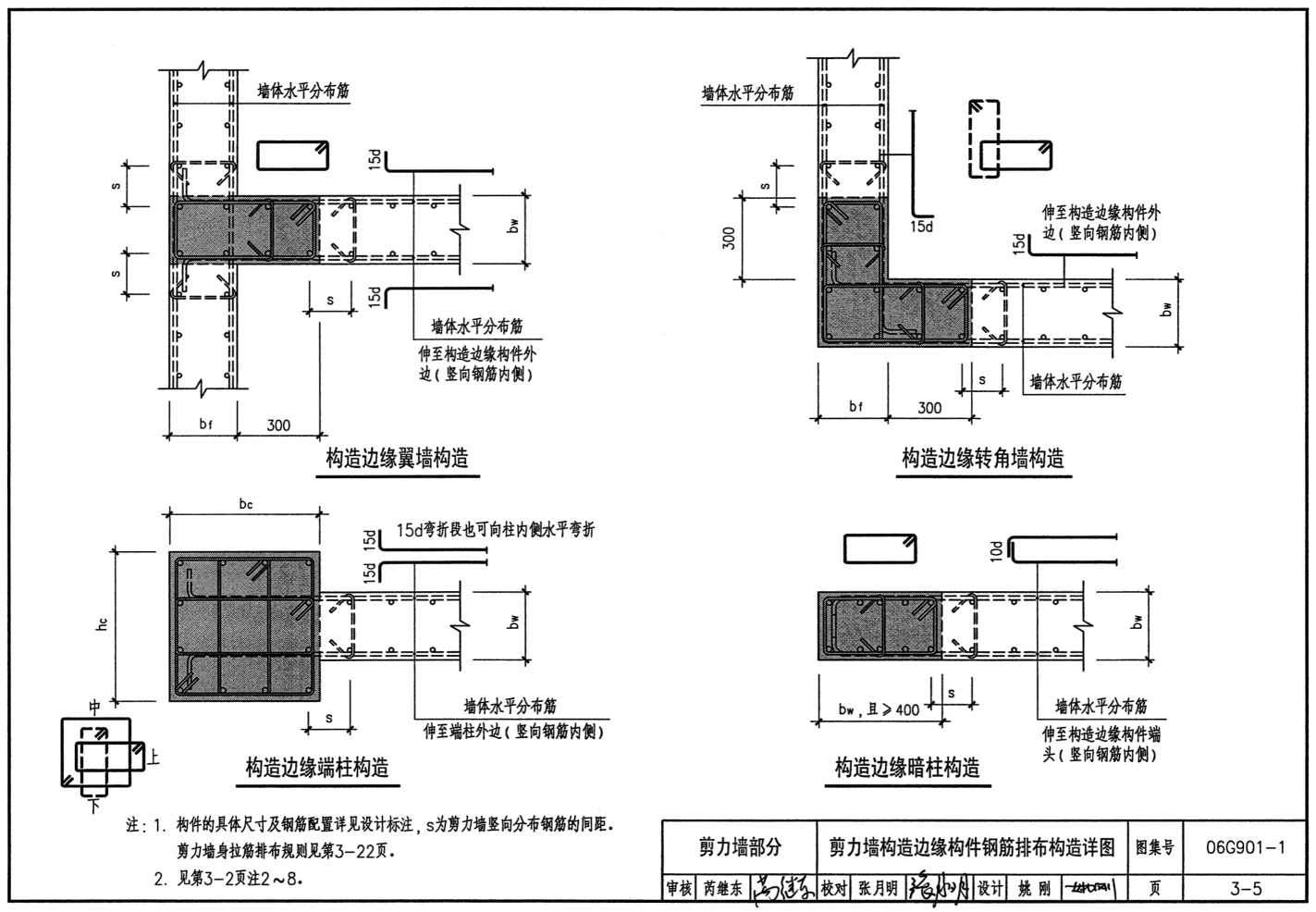 06g901-1:混凝土结构施工钢筋排布规则与构造详图(现浇混凝土框架